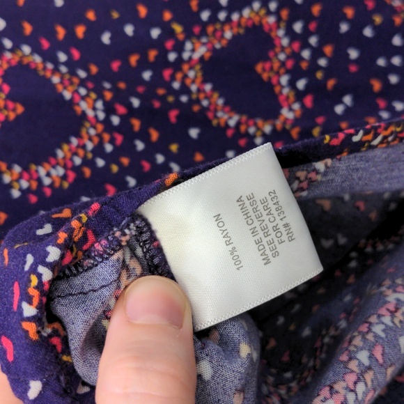 Modcloth Hometown Hangout Purple Heart Top - Picture 6 of 6